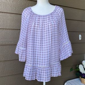 ZAC & RACHEL WOMENS BLOUSE EMBROIDERED